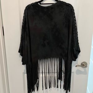 Tye Dye Fringe Cardigan